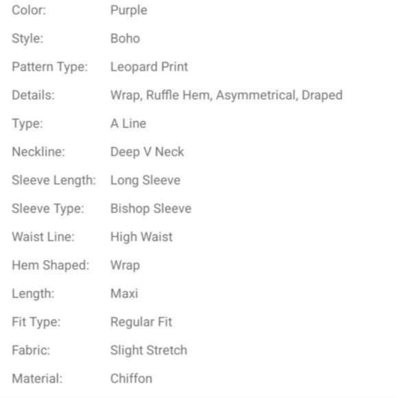 PURPLE LEOPARD BOHEMIAN, WRAP SPECIAL EVENT MAXI DRESS - Picture 7 of 8